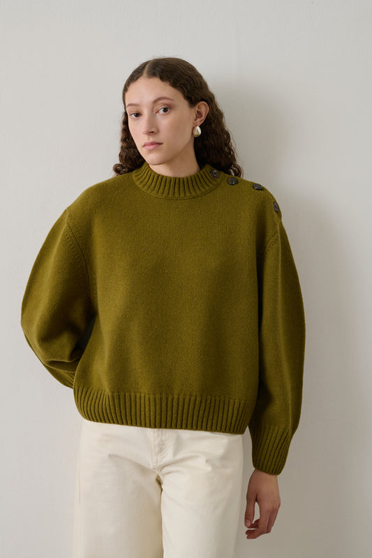 Pull Sacha - Bronze - Laine Mérinos - Femme
