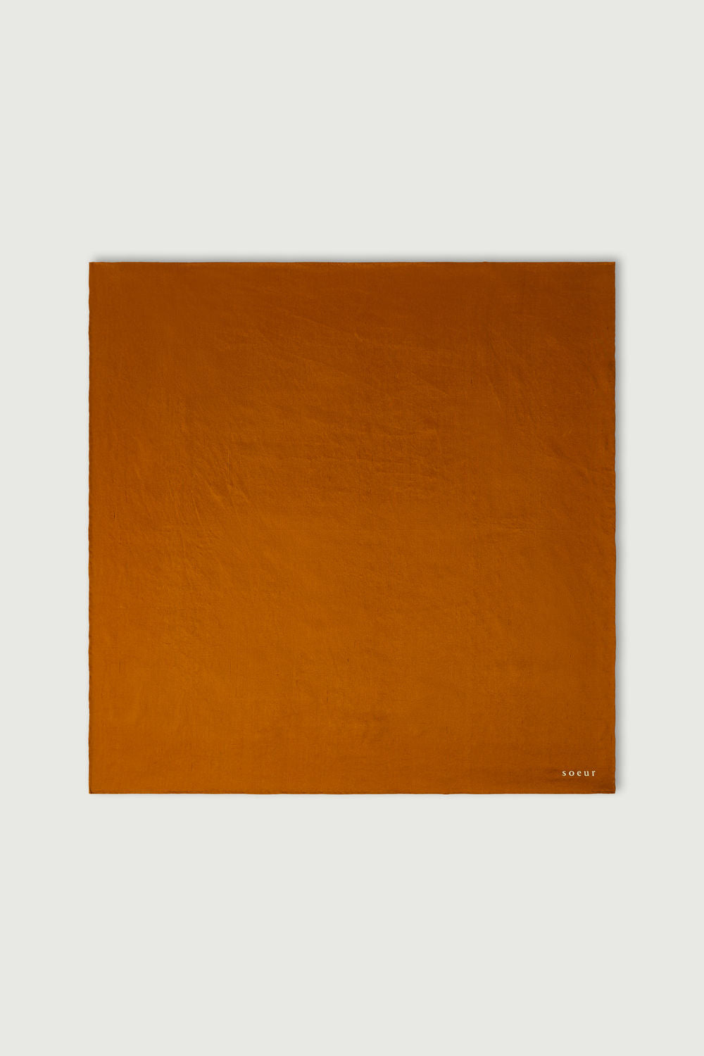 Foulard Square - Orange - Soie - Femme vue 2