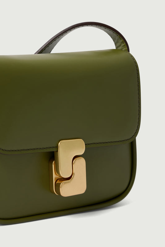 Sac Bell Very Mini - Vert Olive - Cuir - Femme